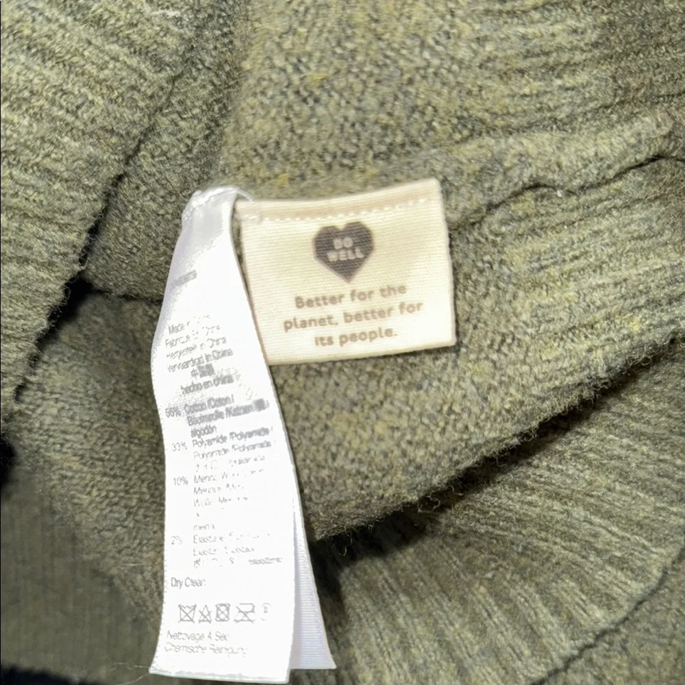 Madewell Textured Olive Cardigan Sweater Size XL - Picture 8 of 10